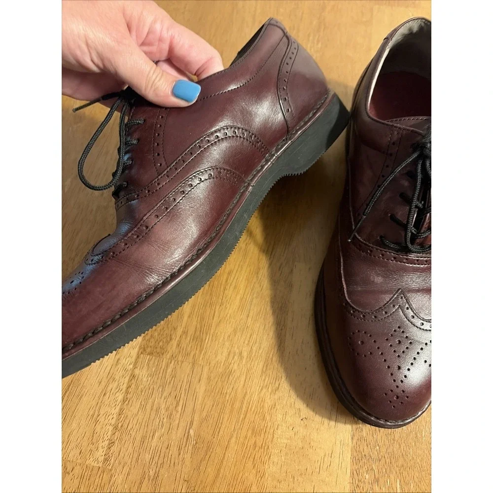 Rockport DresSport 3677 Soft Leather Light Weight Men's Dress Shoes Size US 8.5W